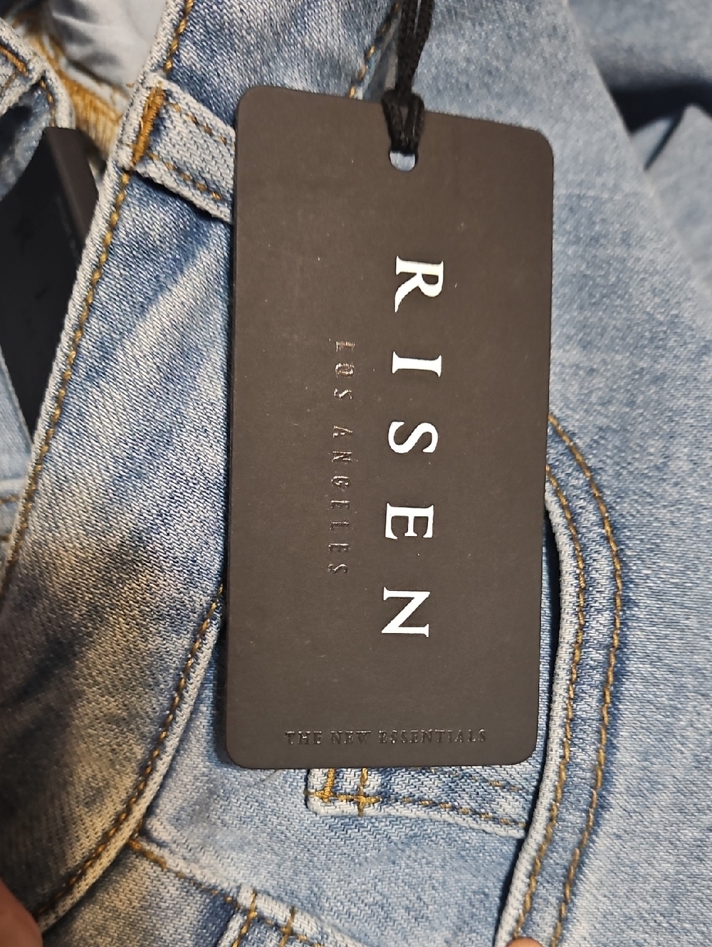 NWT Risen Straight Leg High-Rise Denim Jeans - Picture 14 of 15
